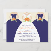 Bridal Luncheon Invite (marine) Kaart (Voorkant)