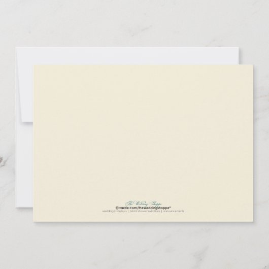 Bridal Luncheon Invite (marine) Kaart (Achterkant)