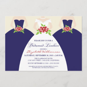 Bridal Luncheon Invite (marine) Kaart