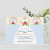 Bridal Luncheon Invite (mist) Kaart (Staand voorkant)