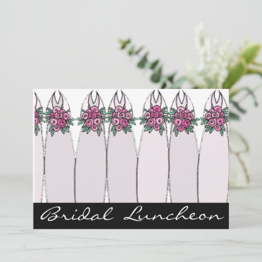 Bridal Luncheon Kaart (Staand voorkant)