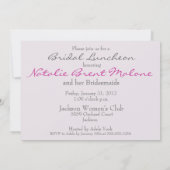 Bridal Luncheon Kaart (Achterkant)