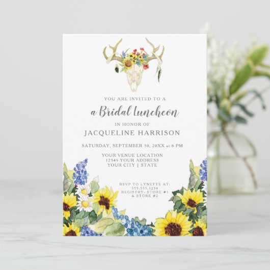 Bridal Luncheon Kaart (Staand voorkant)