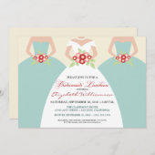 Bridal Luncheon Kaart (Voorkant / Achterkant)