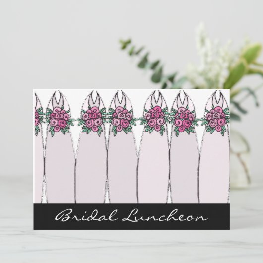 Bridal Luncheon Kaart (Staand voorkant)