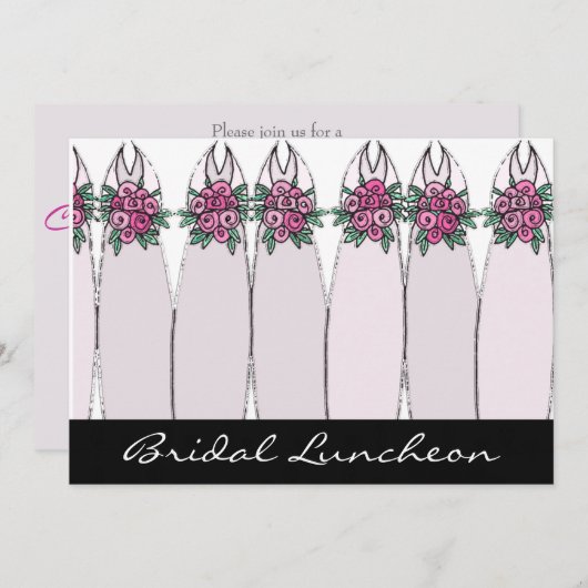 Bridal Luncheon Kaart (Voorkant / Achterkant)