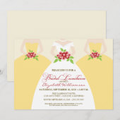 Bridal Luncheon nodigt Bride & Bridesmaids uit : g Kaart (Voorkant / Achterkant)