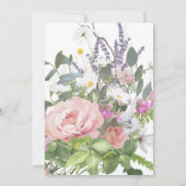 Bridal Luncheon Roos Gold Floral Elegant Romantic Kaart (Achterkant)