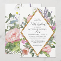 Bridal Luncheon Roos Gold Floral Elegant Romantic