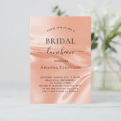 Bridal luncheon roos gouddezestroop kaart (Staand voorkant)