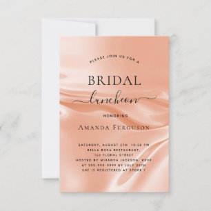 Bridal luncheon roos gouddezestroop kaart