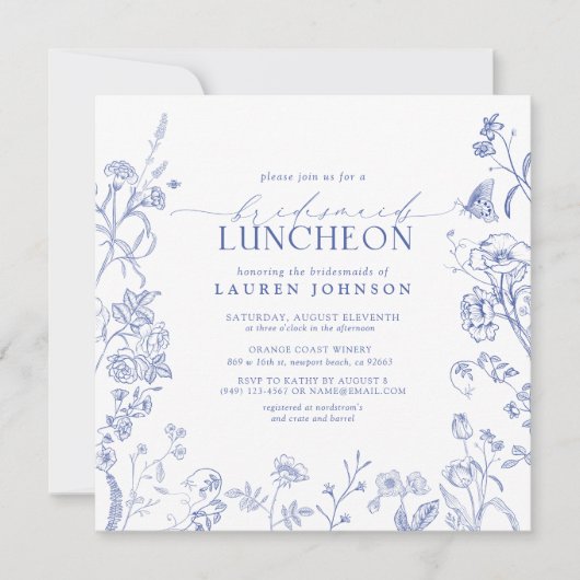 Bridal Luncheon, Victoriaans Bridal Kaart (Voorkant)