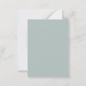 Bridal Luncheon Waterverf Eucalyptus Greenery Notitiekaartje (Achterkant)