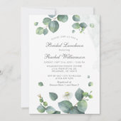 BRIDAL LUNCHEON Waterverf Eucalyptus groen Kaart (Voorkant)