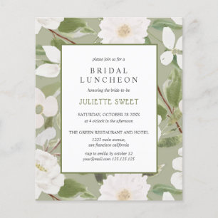 Bridal Luncheon Witte bloemen groen