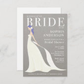 Bridal Magazine Elegante Bruids Douche Uitnodiging (Voorkant / Achterkant)