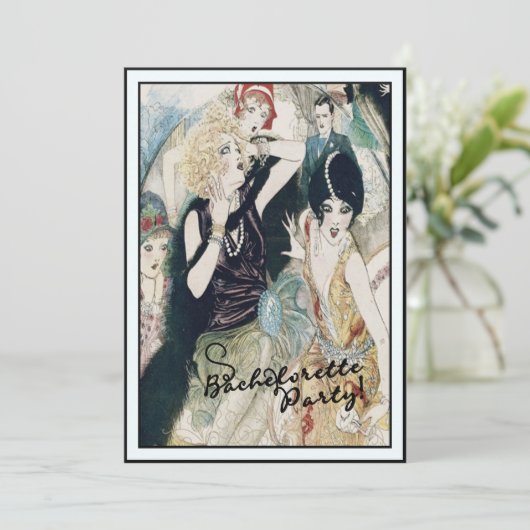 Bridal Mayhem  Art Deco Kaart (Staand voorkant)