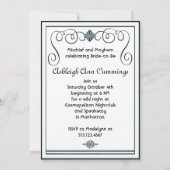 Bridal Mayhem  Art Deco Kaart (Achterkant)