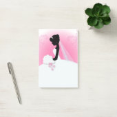 Bridal Mrs Right Pink bride silhouette Post-it® Notes (Kantoor)
