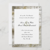 Bridal Music Wedding Uitnodiging (Voorkant)