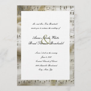 Bridal Music Wedding Uitnodiging