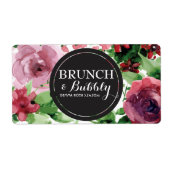Bridal of Baby shower Mini Champagne Label (Voorkant)
