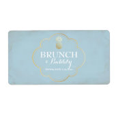 Bridal of Baby shower Mini Champagne Label (Voorkant)