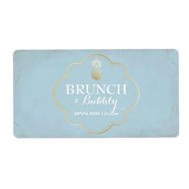 Bridal of Baby shower Mini Champagne Label