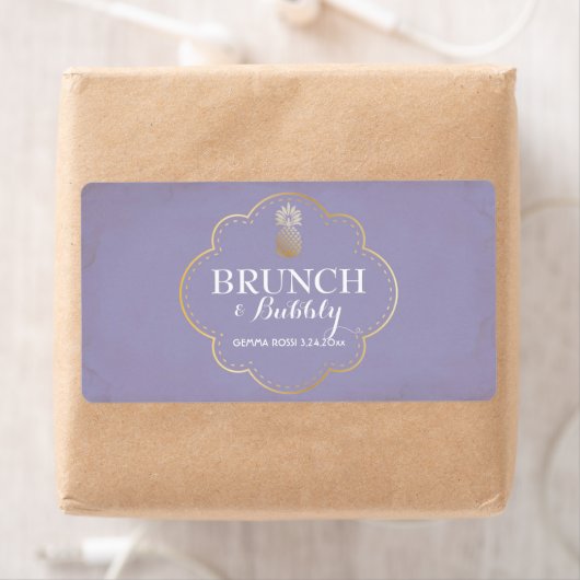 Bridal of Baby shower Mini Champagne Label (Insitu)