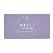 Bridal of Baby shower Mini Champagne Label (Voorkant)