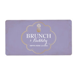 Bridal of Baby shower Mini Champagne Label
