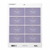 Bridal of Baby shower Mini Champagne Label (Full Sheet)