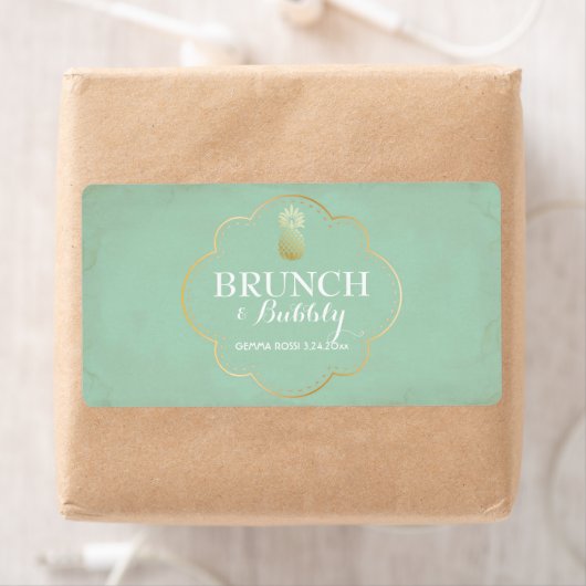 Bridal of Baby shower Mini Champagne Label (Insitu)