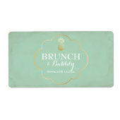 Bridal of Baby shower Mini Champagne Label (Voorkant)