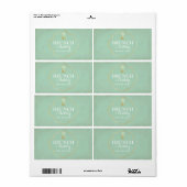 Bridal of Baby shower Mini Champagne Label (Full Sheet)