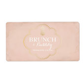 Bridal of Baby shower Mini Champagne Label (Voorkant)