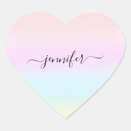 Bridal Ombre Pastels Hart Sticker