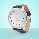 Bridal Party Best Man Groomsmen Weddenschap Horloge<br><div class="desc">Niets leuker dan een persoonlijk horloge als een dankje voor je geweldige werk op je trouwdag.</div>