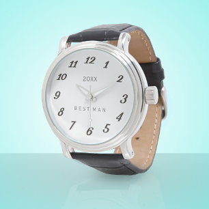 Bridal Party Best Man Groomsmen Weddenschap Horloge