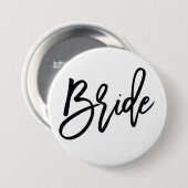 Bridal Party BRIDE Button / Pin (Voorkant /achterkant)