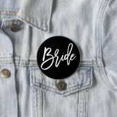 Bridal Party BRIDE Button / Pin (In situ)