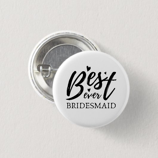 Bridal Party bridesmaid, knop Ronde Button 3,2 Cm (Voorkant /achterkant)
