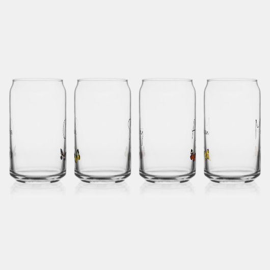 Bridal Party bruidsmeisje Butterfly aangepaste naa Blikvorm Glas (Rechts)