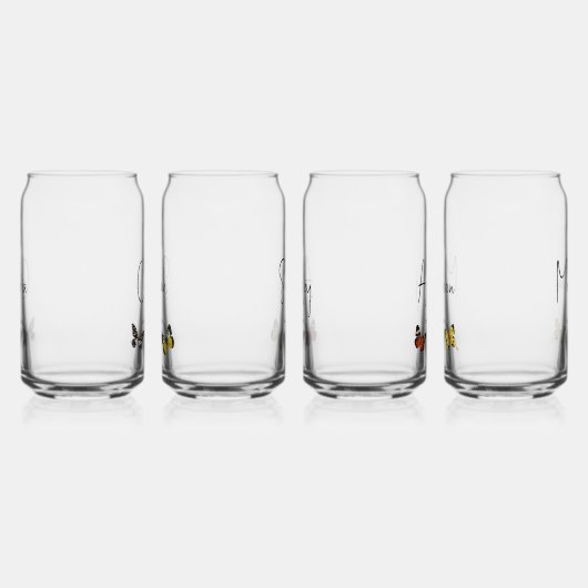 Bridal Party bruidsmeisje Butterfly aangepaste naa Blikvorm Glas