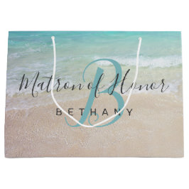 Bridal Party Dank u Monogramed Title Paper Groot Cadeauzakje