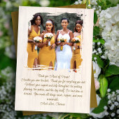 Bridal Party Fotobericht Dank u kaarten