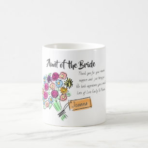 Bridal Party Gift Gepersonaliseerd Bedankt Bericht Koffiemok
