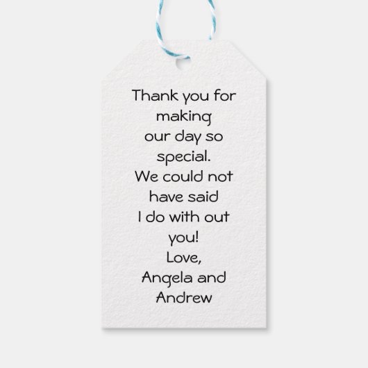 Bridal Party Gifts, I Do Crew, Sunflower, Rozen Cadeaulabel (Achterkant)