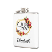 Bridal Party Gifts, I Do Crew, Sunflower, Rozen Heupfles (Links)