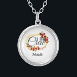 Bridal Party Gifts, I Do Crew, Sunflower, Rozen Zilver Vergulden Ketting<br><div class="desc">Het Bridal-feest "I Do Crew" cadeau verzilverd ketting of kastje. Show je vrienden en familie wat een speciaal deel van je grote dag is. Pas het ketting met haar naam aan of verlaat de lege naam van het naamdeel.</div>